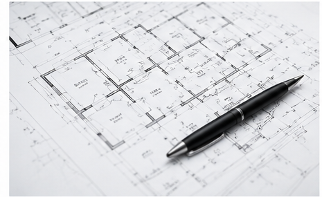 Blueprint floor plan — property documentation services